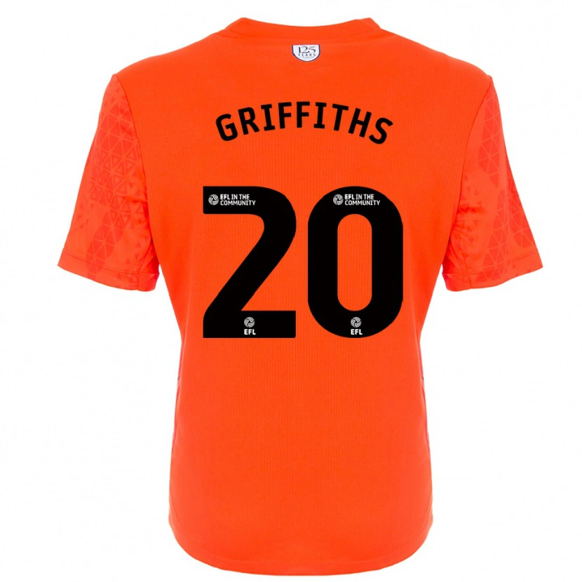 Danxen Dame Josh Griffiths #20 Oransje Sort Keeperdrakt 2025/26 Skjorter T-skjorte