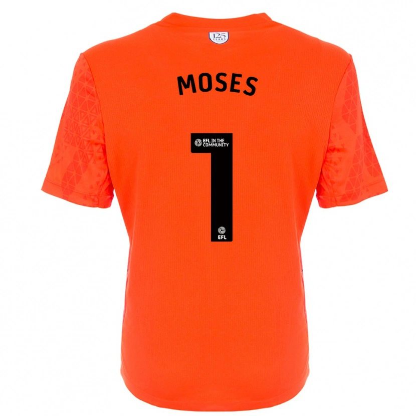 Danxen Dame Maxwell Moses #1 Oransje Sort Keeperdrakt 2025/26 Skjorter T-skjorte