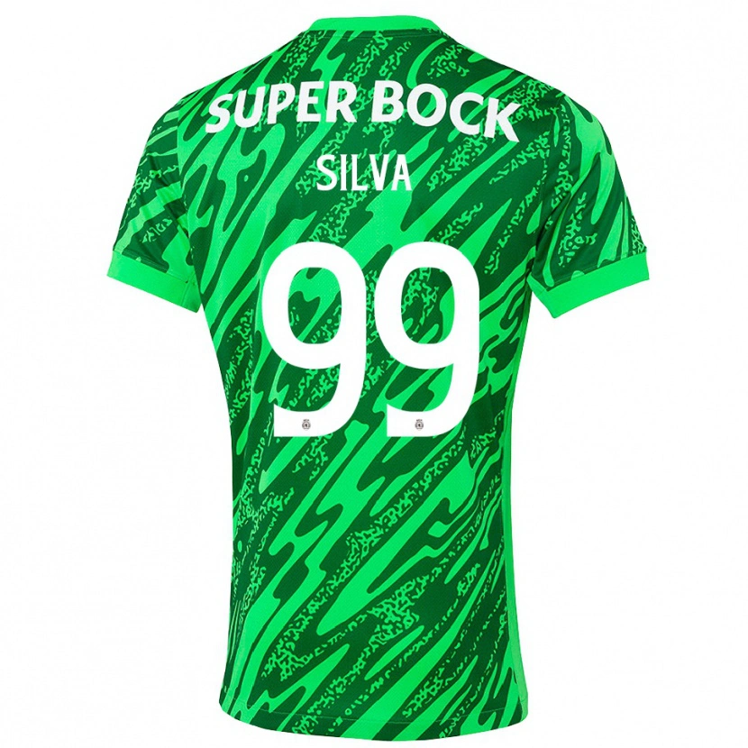 Danxen Dame Francisco Silva #99 Grønn Hvit Keeperdrakt 2025/26 Skjorter T-skjorte