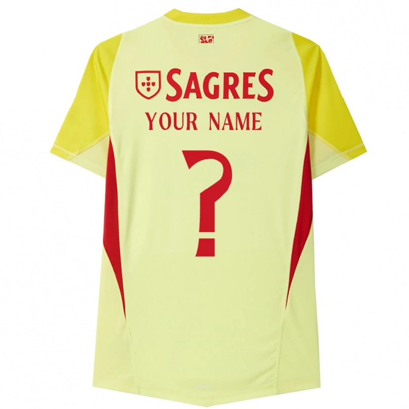 Danxen Dame SL Benfica Gul Rød Keeperdrakt 2025/26 Skjorter T-skjorte