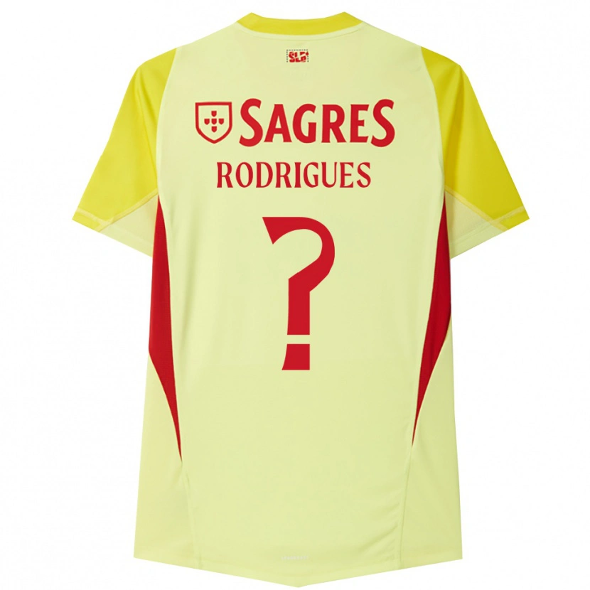 Danxen Dame Miguel Rodrigues #0 Gul Rød Keeperdrakt 2025/26 Skjorter T-skjorte