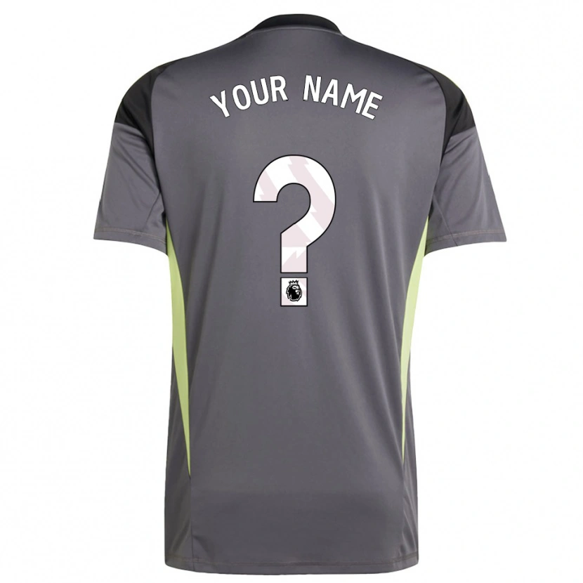 Danxen Dame Manchester United Mørk Grå Hvit Keeperdrakt 2025/26 Skjorter T-skjorte