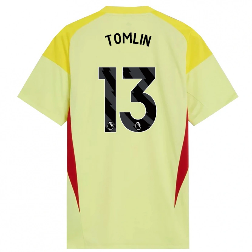 Danxen Dame Jack Tomlin #13 Gul Rød Svart Keeperdrakt 2025/26 Skjorter T-skjorte