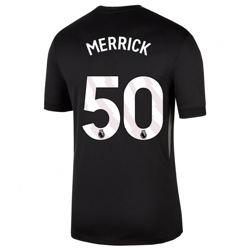 Danxen Dame Max Merrick #50 Svart Hvit Keeperdrakt 2025/26 Skjorter T-skjorte