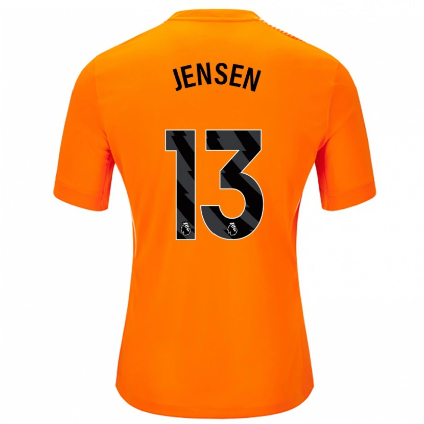 Danxen Dame Sebastian Jensen #13 Oransje Svart Keeperdrakt 2025/26 Skjorter T-skjorte