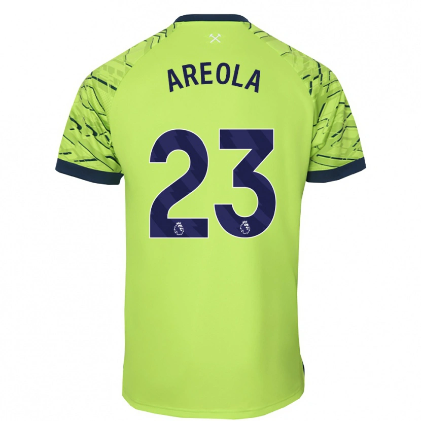 Danxen Dame Alphonse Areola #23 Fluorescerende Grønn Keeperdrakt 2025/26 Skjorter T-skjorte