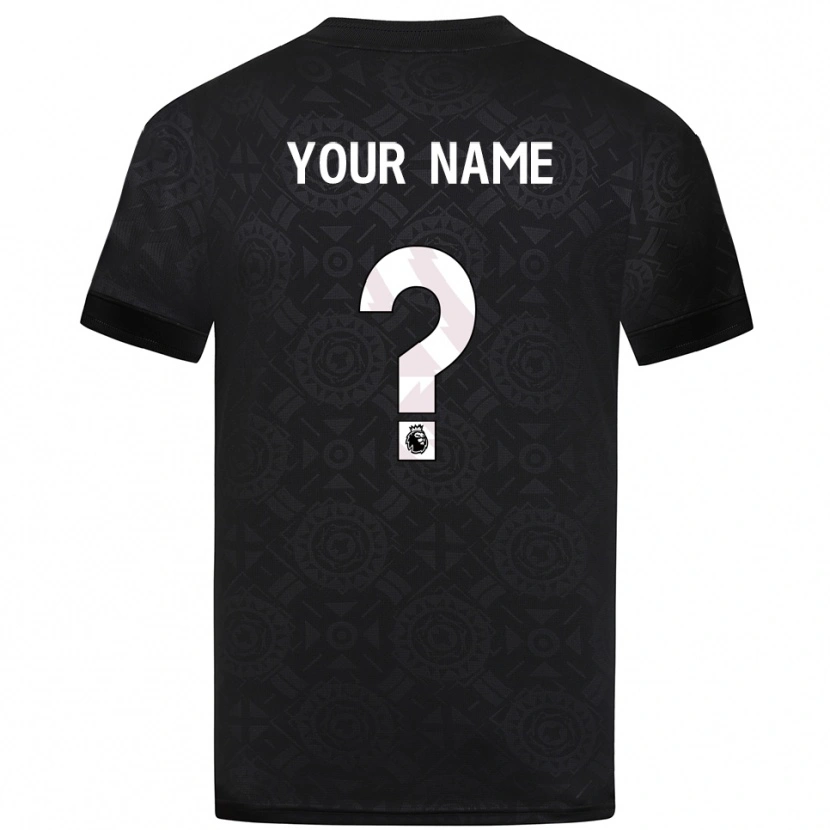 Danxen Dame Wolverhampton Wanderers Svart Hvit Keeperdrakt 2025/26 Skjorter T-skjorte