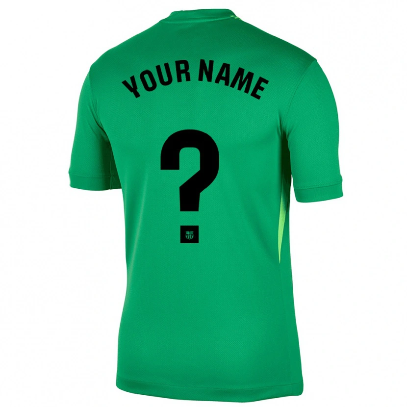 Danxen Dame Barcelona Grønn Svart Keeperdrakt 2025/26 Skjorter T-skjorte