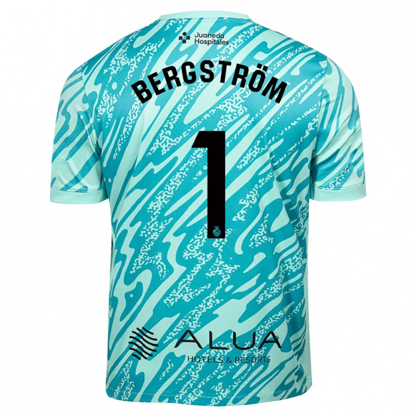 Danxen Dame Lucas Bergström #1 Cyan Svart Keeperdrakt 2025/26 Skjorter T-skjorte