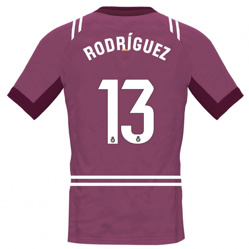 Danxen Dame Joel Rodríguez #13 Burgunder Hvit Keeperdrakt 2025/26 Skjorter T-skjorte