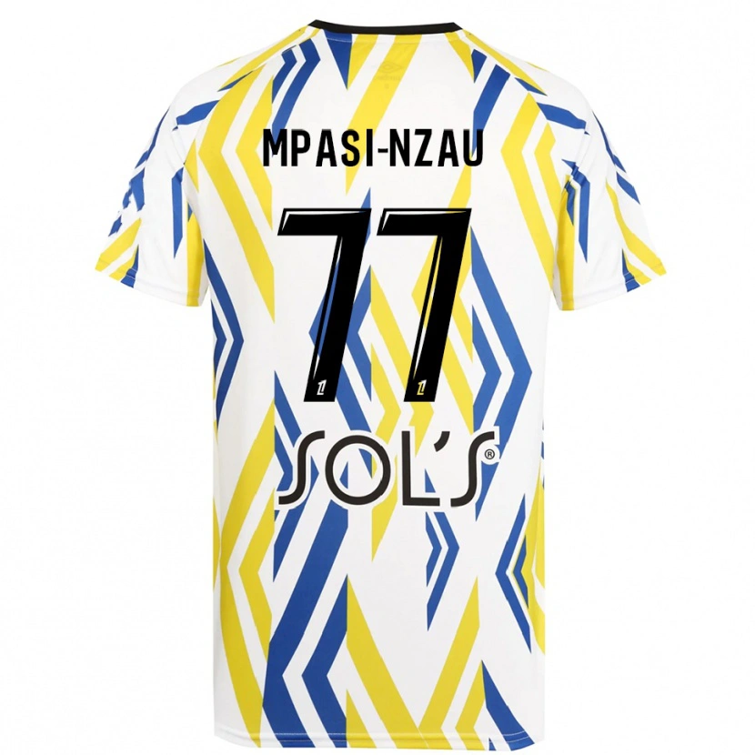 Danxen Dame Lionel Mpasi-Nzau #77 Hvit Rød Blå Keeperdrakt 2025/26 Skjorter T-skjorte