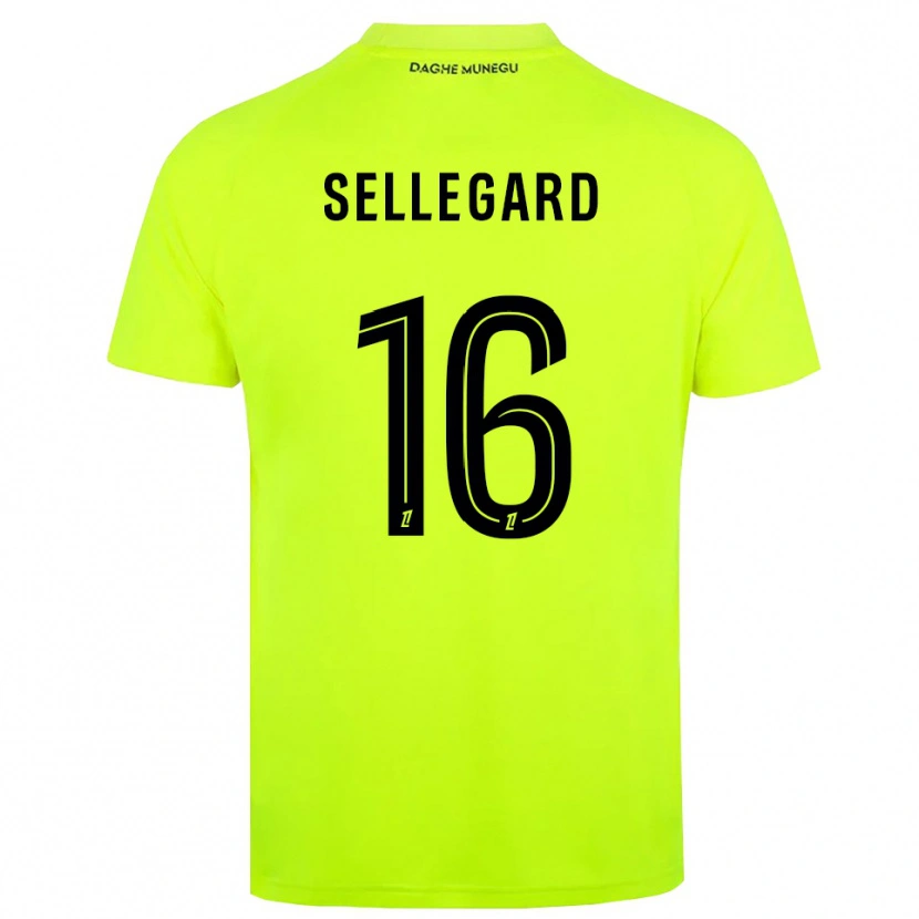 Danxen Dame Alexander Sellegard #16 Fluorescerende Grønn Svart Keeperdrakt 2025/26 Skjorter T-skjorte