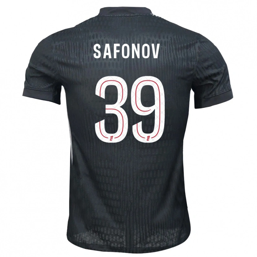 Danxen Dame Matvey Safonov #39 Mørk Grå Svart Keeperdrakt 2025/26 Skjorter T-skjorte