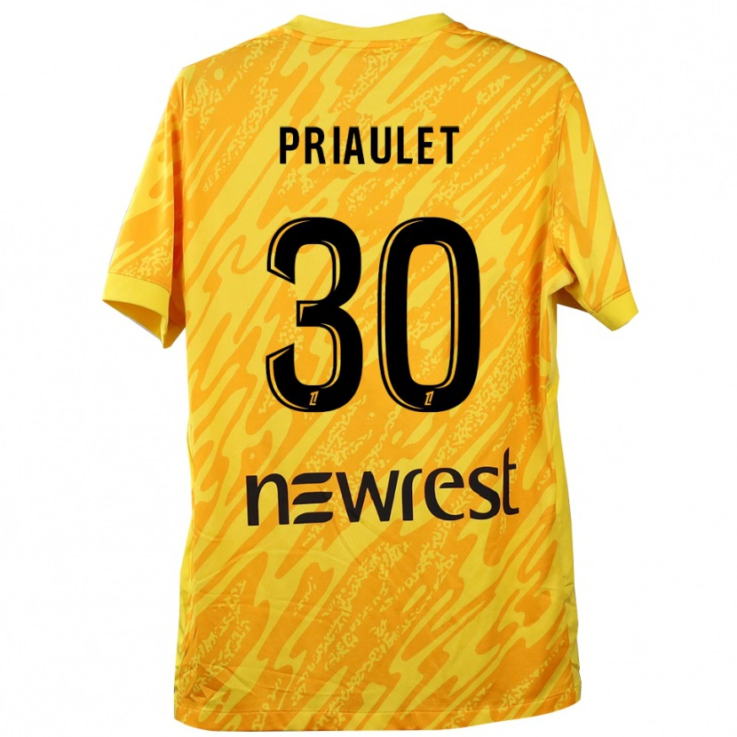 Danxen Dame Anaïs Priaulet #30 Gul Svart Keeperdrakt 2025/26 Skjorter T-skjorte