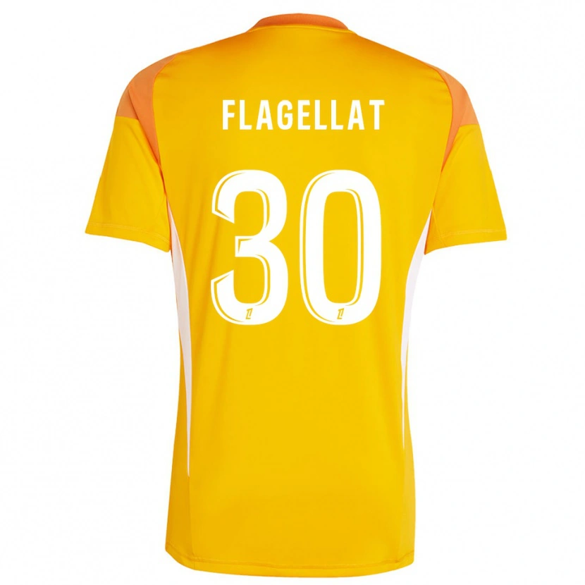 Danxen Dame Alizée Flagellat #30 Lys Oransje Hvit Keeperdrakt 2025/26 Skjorter T-skjorte