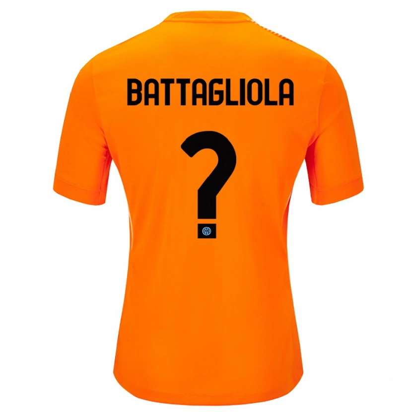 Danxen Dame Lorenzo Battagliola #0 Lys Oransje Svart Keeperdrakt 2025/26 Skjorter T-skjorte