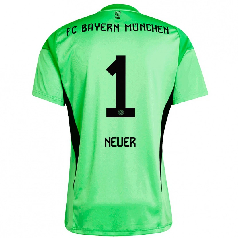 Danxen Dame Manuel Neuer #1 Medium Vår Grønn Keeperdrakt 2025/26 Skjorter T-skjorte