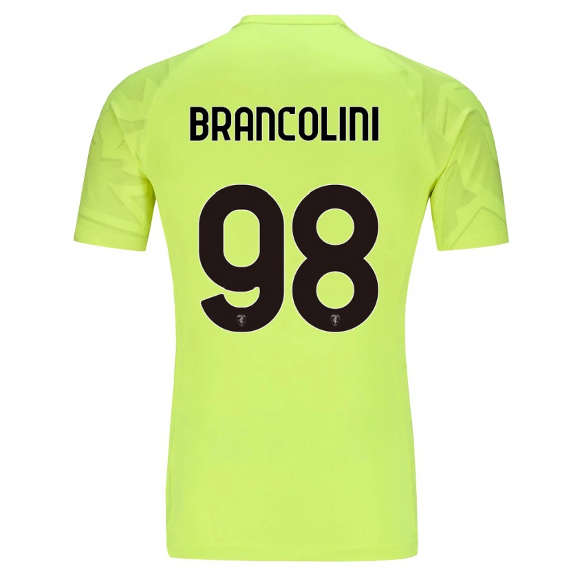 Danxen Dame Federico Brancolini #98 Fluorescent Grønn Keeperdrakt 2025/26 Skjorter T-skjorte
