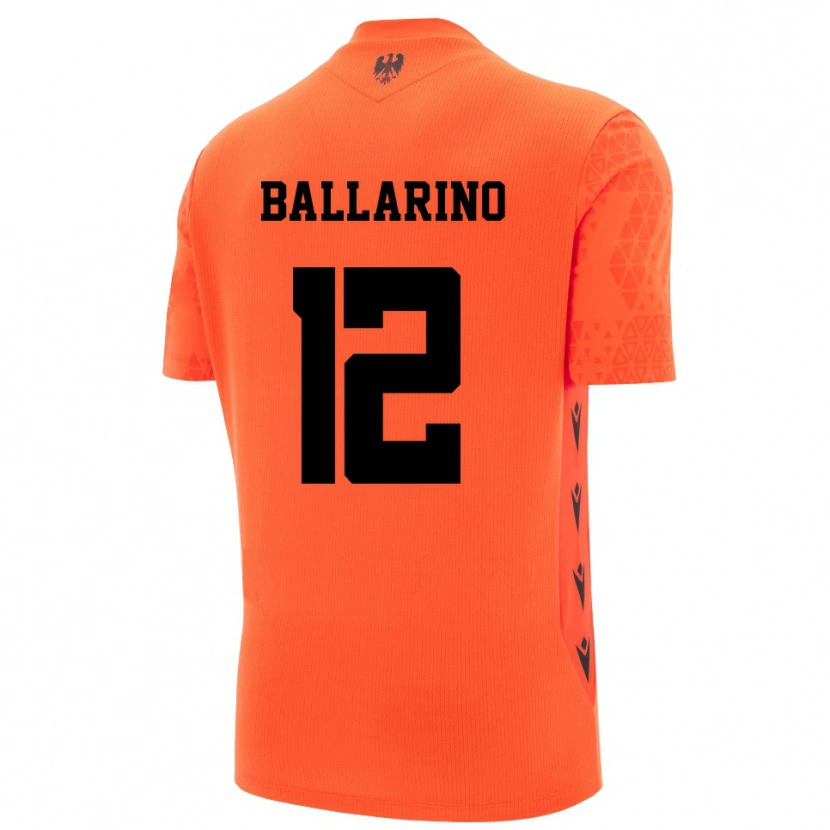 Danxen Dame Alessio Ballarino #12 Mørk Oransje Svart Keeperdrakt 2025/26 Skjorter T-skjorte
