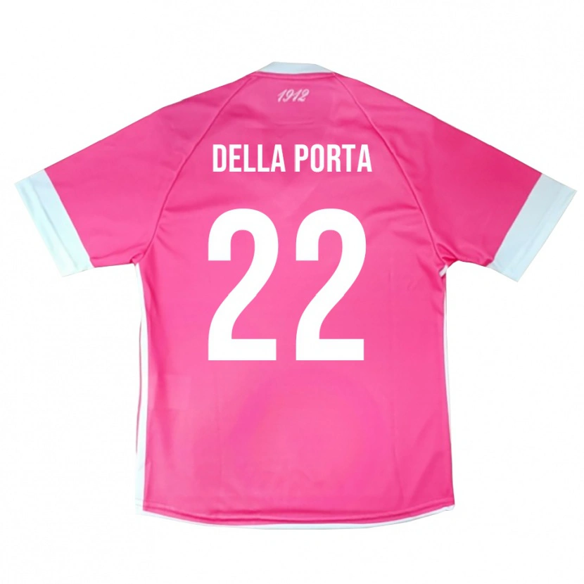 Danxen Dame Simone Della Porta #22 Hot Pink Hvit Keeperdrakt 2025/26 Skjorter T-skjorte