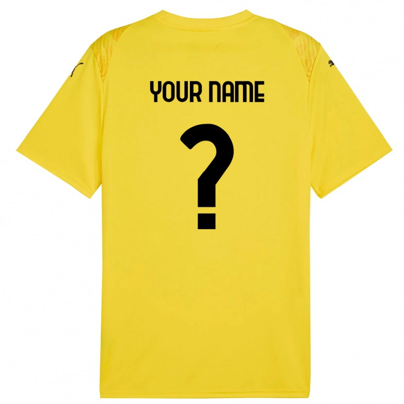 Danxen Dame US Salernitana 1919 Gul Svart Keeperdrakt 2025/26 Skjorter T-skjorte