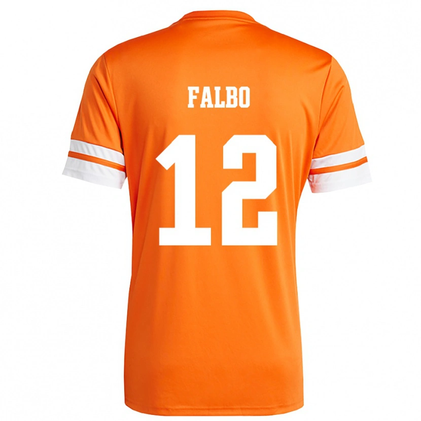 Danxen Dame Francesco Falbo #12 Oransje Hvit Keeperdrakt 2025/26 Skjorter T-skjorte