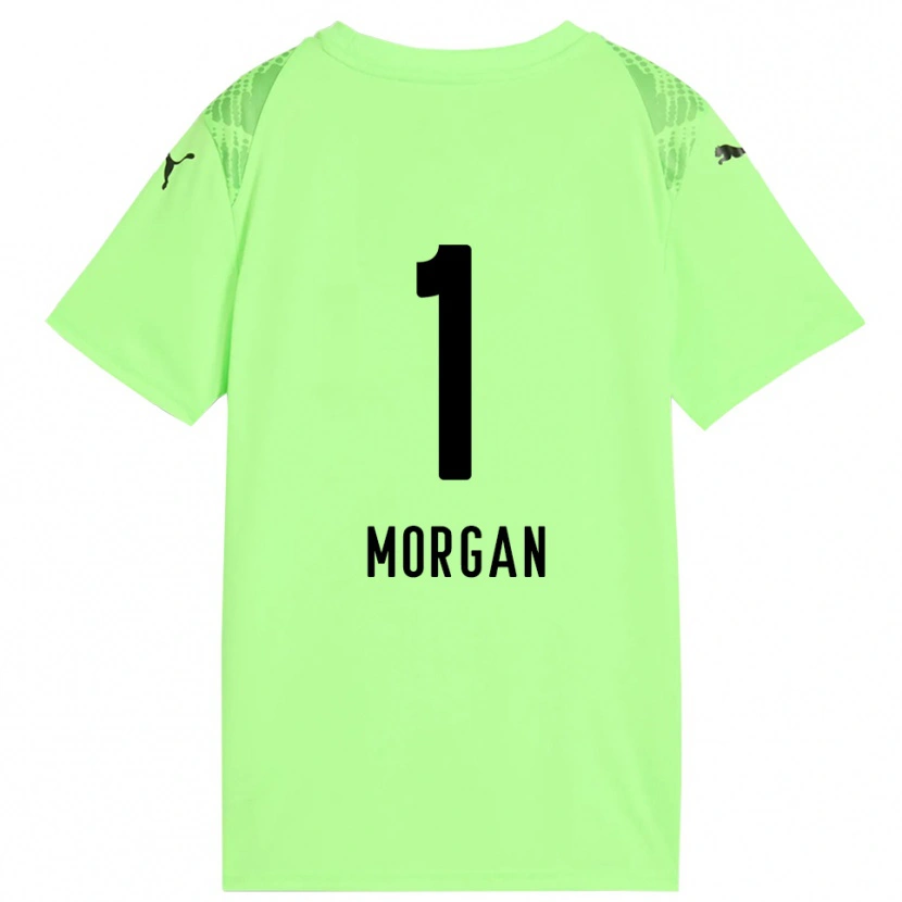 Danxen Dame Kevin Morgan #1 Blek Grønn Svart Keeperdrakt 2025/26 Skjorter T-skjorte
