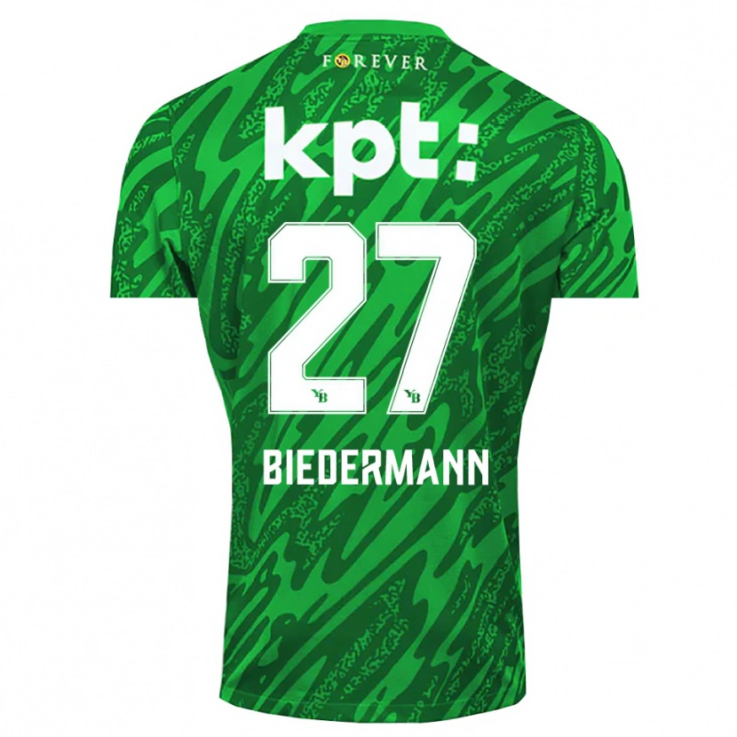 Danxen Dame Tamara Biedermann #27 Grønn Hvit Keeperdrakt 2025/26 Skjorter T-skjorte
