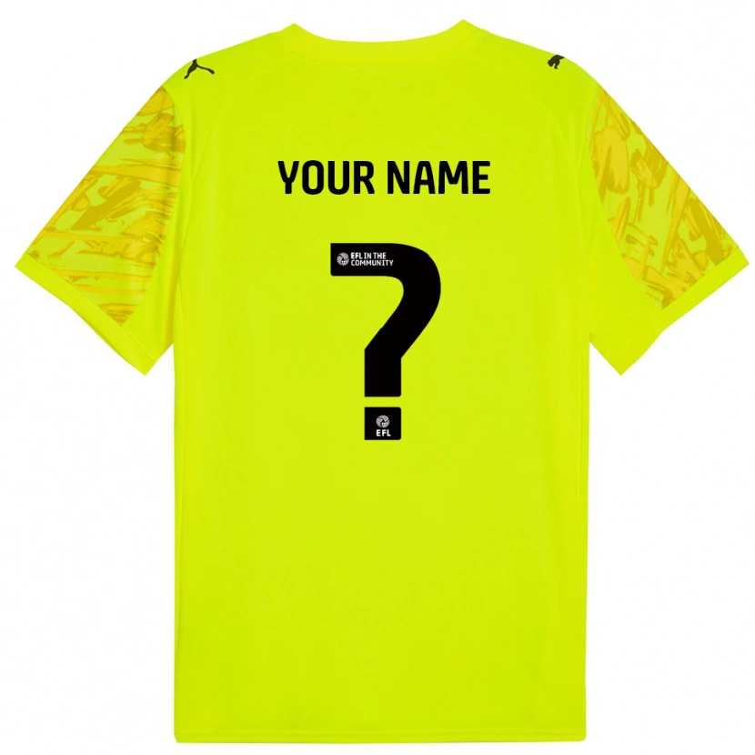 Danxen Dame Leyton Orient Fluorescerende Grønn Keeperdrakt 2025/26 Skjorter T-skjorte