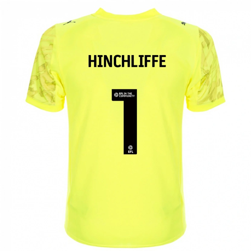 Danxen Dame Ben Hinchliffe #1 Gul Svart Keeperdrakt 2025/26 Skjorter T-skjorte