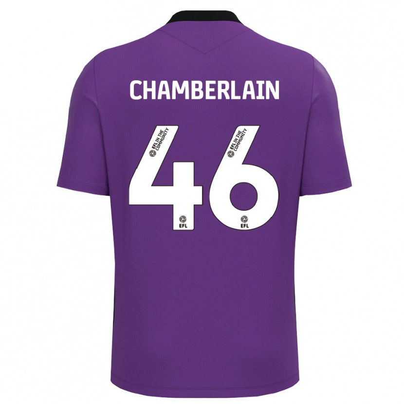 Danxen Dame Harrison Chamberlain #46 Lilla Hvit Keeperdrakt 2025/26 Skjorter T-skjorte