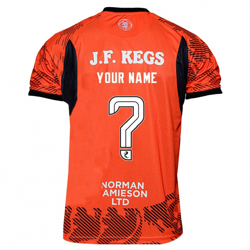 Danxen Dame Dundee United Oransje Svart Keeperdrakt 2025/26 Skjorter T-skjorte
