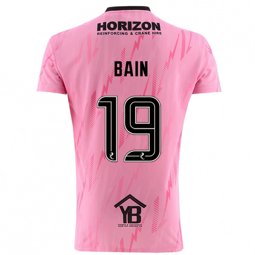 Danxen Dame Scott Bain #19 Rosa Svart Keeperdrakt 2025/26 Skjorter T-skjorte