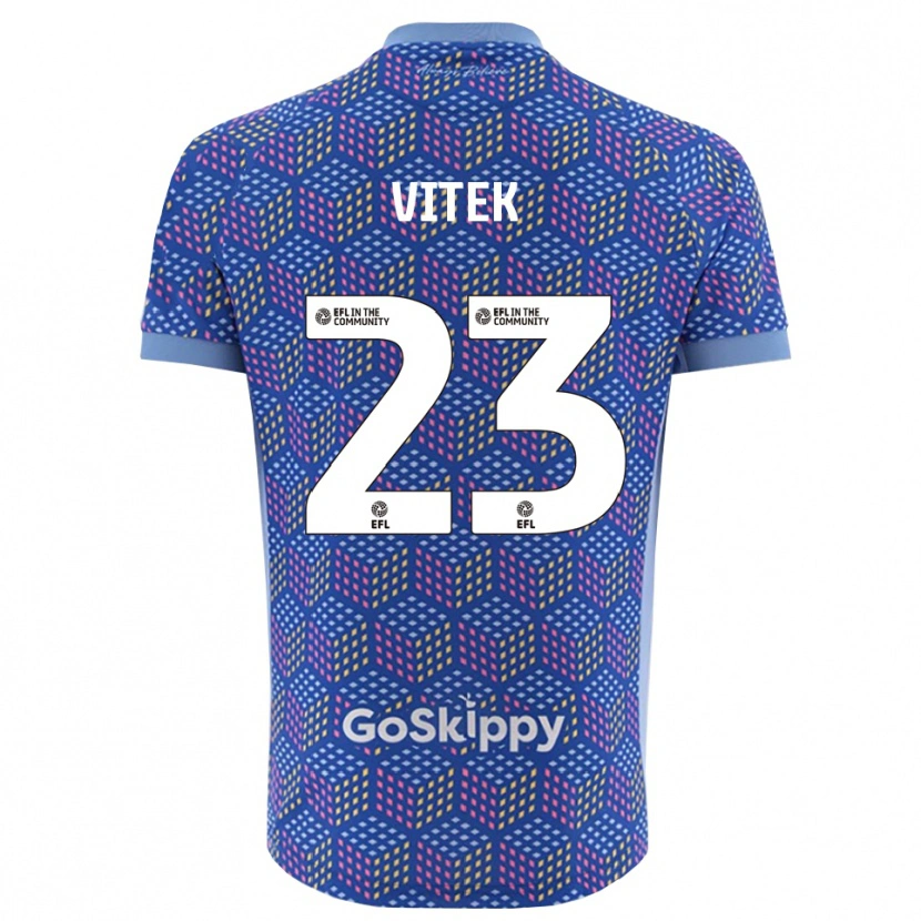 Danxen Dame Radek Vítek #23 Blå Sort Keeperdrakt 2025/26 Skjorter T-skjorte