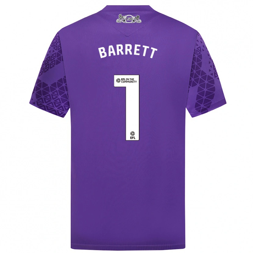 Danxen Dame Jack Barrett #1 Lilla Hvit Keeperdrakt 2025/26 Skjorter T-skjorte