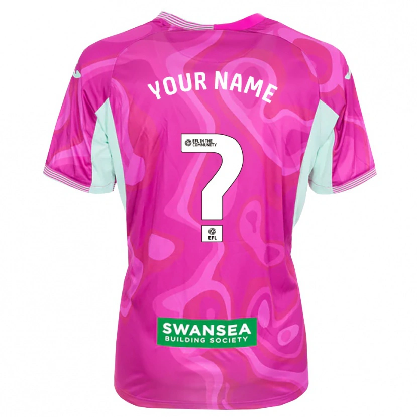Danxen Dame Swansea City Magenta Hvit Keeperdrakt 2025/26 Skjorter T-skjorte
