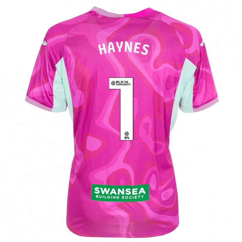 Danxen Dame Charlie Haynes #1 Magenta Hvit Keeperdrakt 2025/26 Skjorter T-skjorte