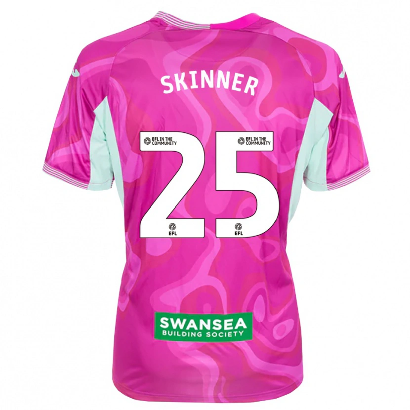 Danxen Dame Claire Skinner #25 Magenta Hvit Keeperdrakt 2025/26 Skjorter T-skjorte