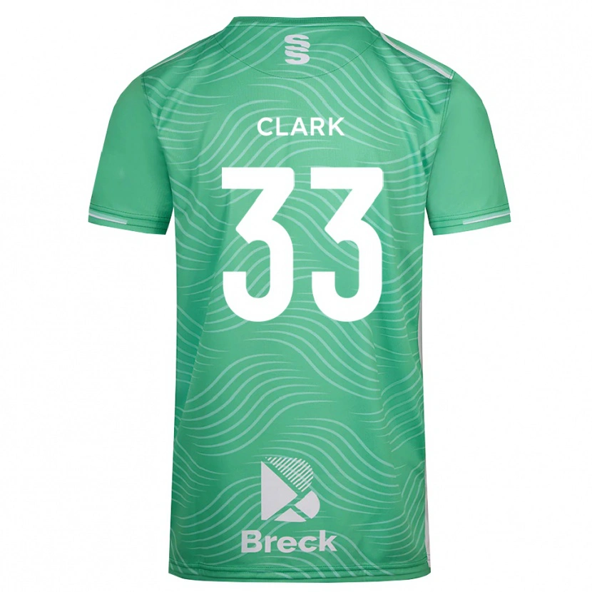 Danxen Dame Charlie Clark #33 Medium Turkis Keeperdrakt 2025/26 Skjorter T-skjorte