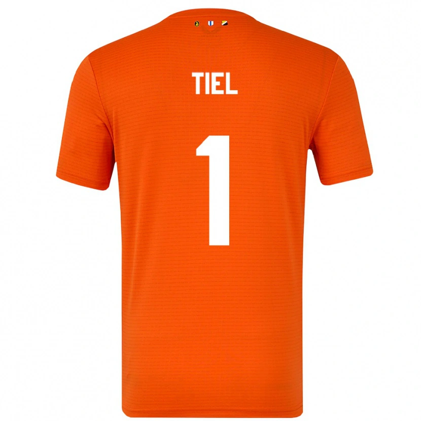 Danxen Dame Mick Tiel #1 Oransje Svart Keeperdrakt 2025/26 Skjorter T-skjorte