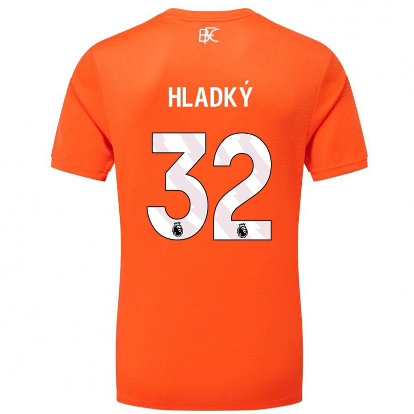Danxen Dame Vaclav Hladky #32 Oransje Hvit Keeperdrakt 2025/26 Skjorter T-skjorte