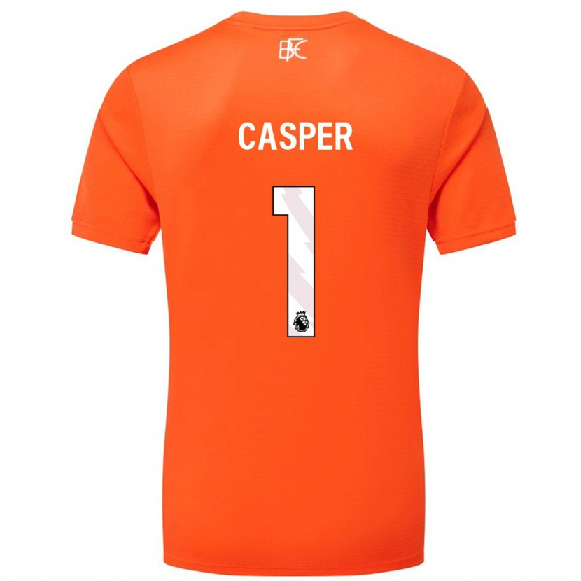 Danxen Dame Charlie Casper #1 Oransje Hvit Keeperdrakt 2025/26 Skjorter T-skjorte