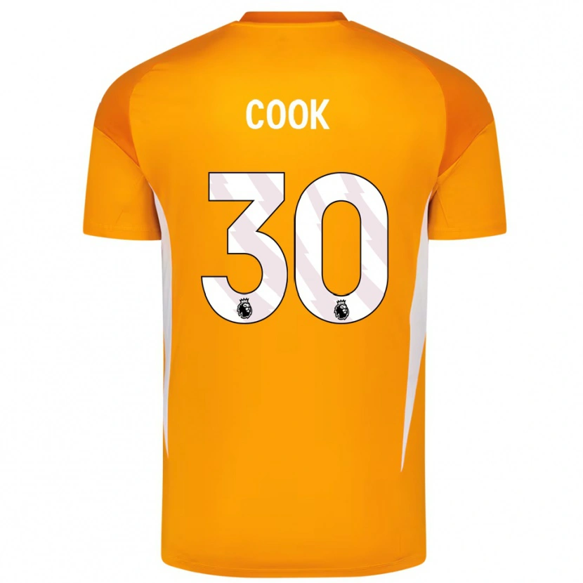 Danxen Dame Robbie Cook #30 Oransje Hvit Keeperdrakt 2025/26 Skjorter T-skjorte