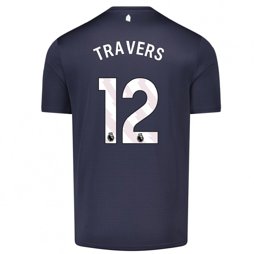 Danxen Dame Mark Travers #12 Svart Hvit Keeperdrakt 2025/26 Skjorter T-skjorte