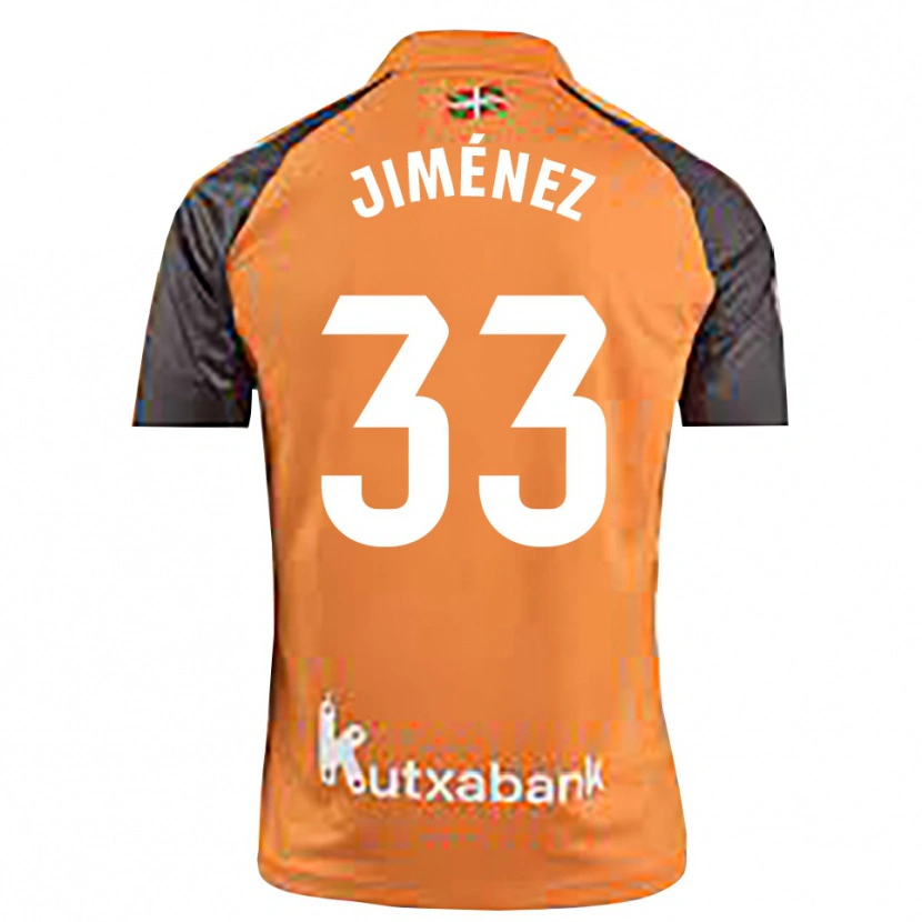 Danxen Dame Javier Jiménez #33 Svart Oransje Keeperdrakt 2025/26 Skjorter T-skjorte