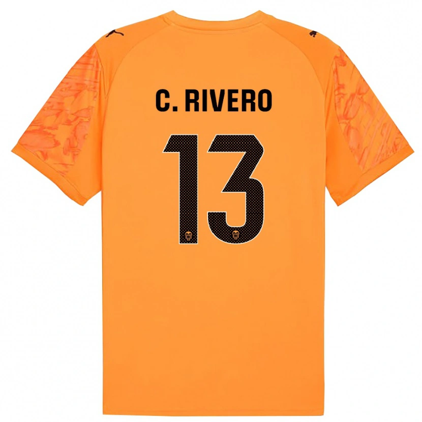 Danxen Dame Cristian Rivero #13 Oransje Svart Keeperdrakt 2025/26 Skjorter T-skjorte