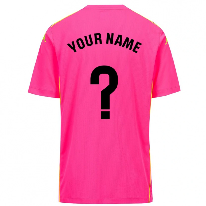 Danxen Dame Real Valladolid Dyp Rosa Svart Keeperdrakt 2025/26 Skjorter T-skjorte