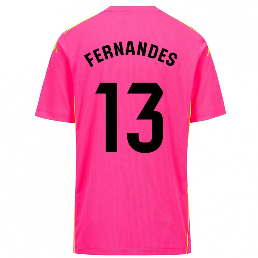 Danxen Dame Guilherme Fernandes #13 Dyp Rosa Svart Keeperdrakt 2025/26 Skjorter T-skjorte