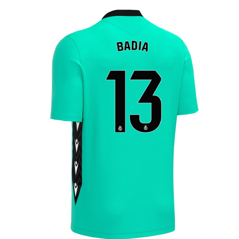 Danxen Dame Edgar Badia #13 Aqua Svart Keeperdrakt 2025/26 Skjorter T-skjorte