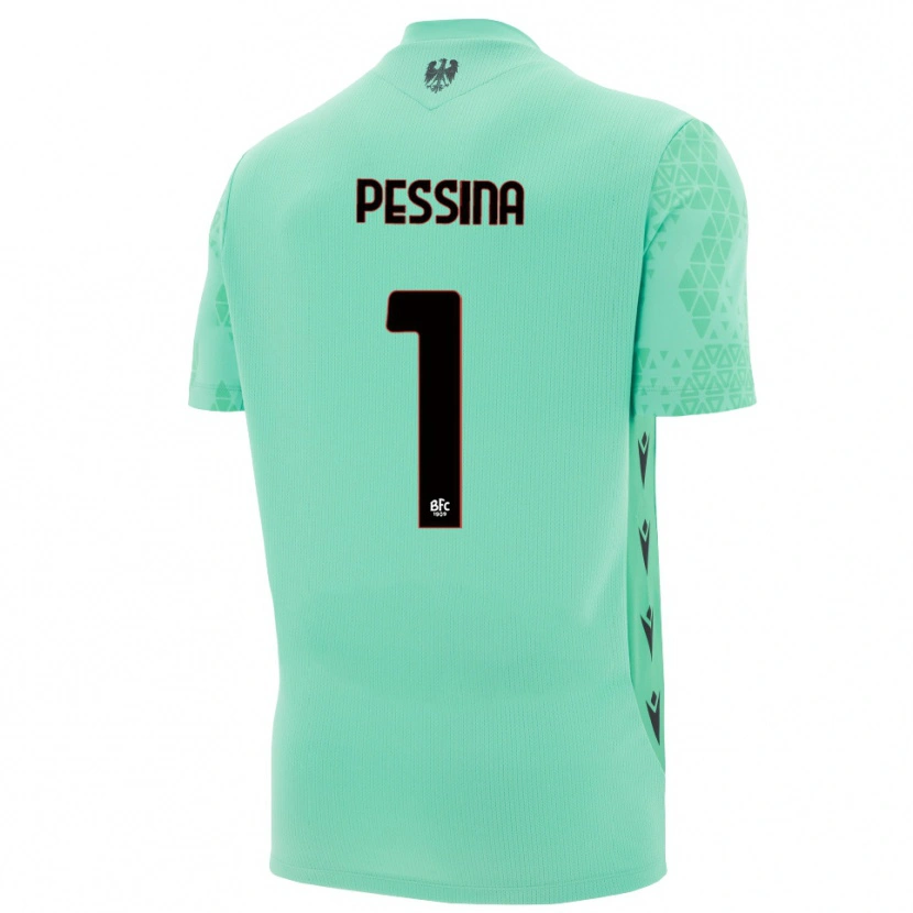 Danxen Dame Massimo Pessina #1 Mint Blå Svart Keeperdrakt 2025/26 Skjorter T-skjorte